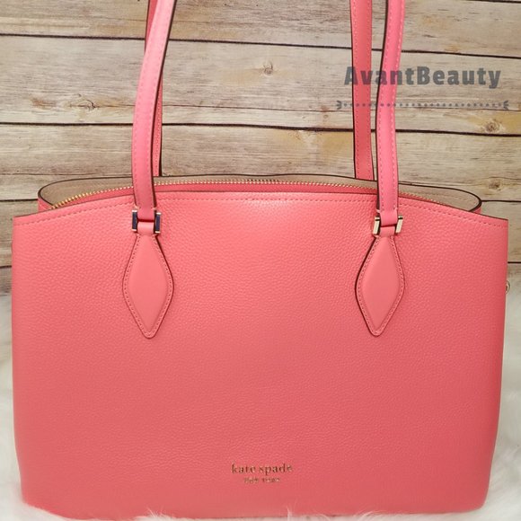 kate spade Bags Kate Spade Zeezee Large Work Tote Peach Melba